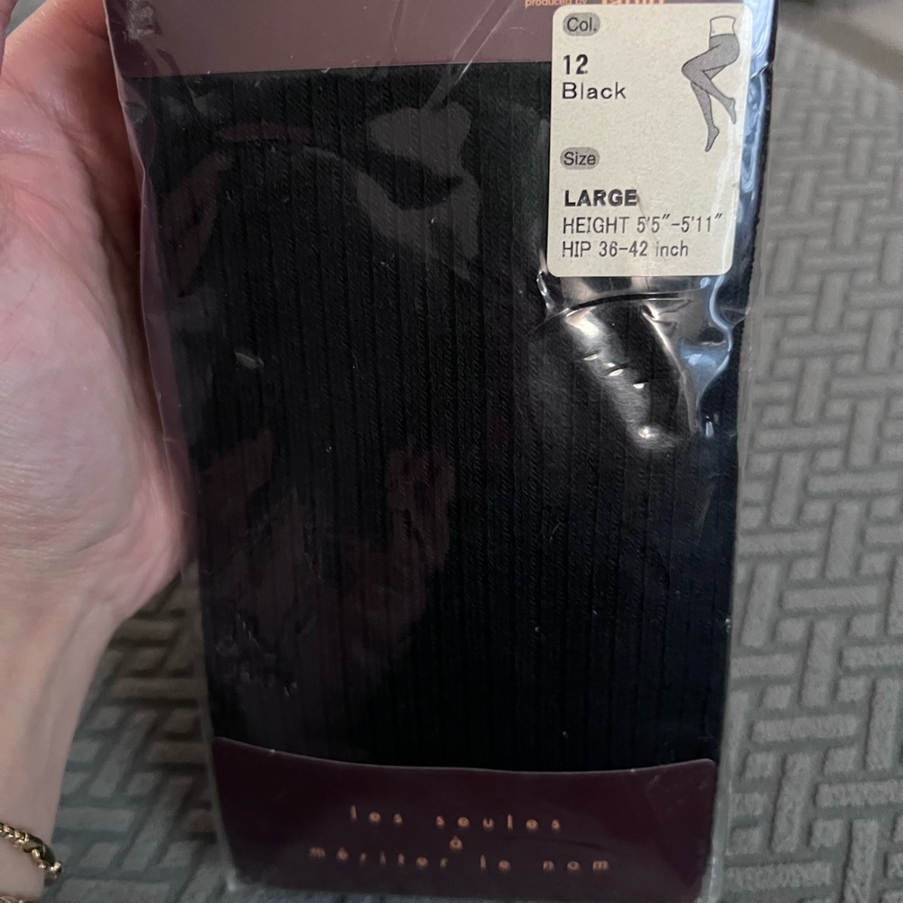 Large Black Tights/Stockings by Tabio